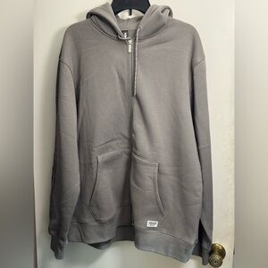 Men's Gray Zip-Up Hoodie Kirkland Signature
